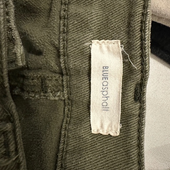 Blue Asphalt Women's Distressed Olive Green Skinny Jeans Size 5 - Picture 3 of 4